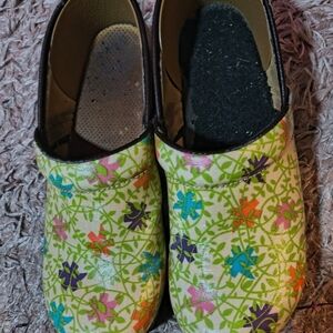 Danako Colorful Floral Vegan Clogs